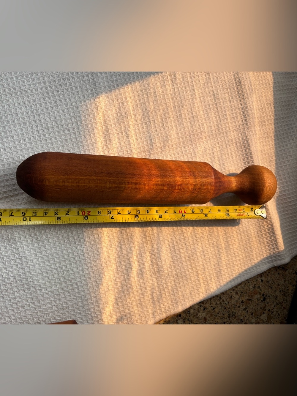 Vintage Farmhouse Style Wooden Pestle - Picture 2 of 3